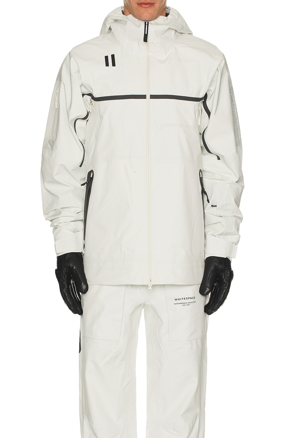 Image 1 of Whitespace 3-in-1 Performance 3L Jacket in Warm White & Black