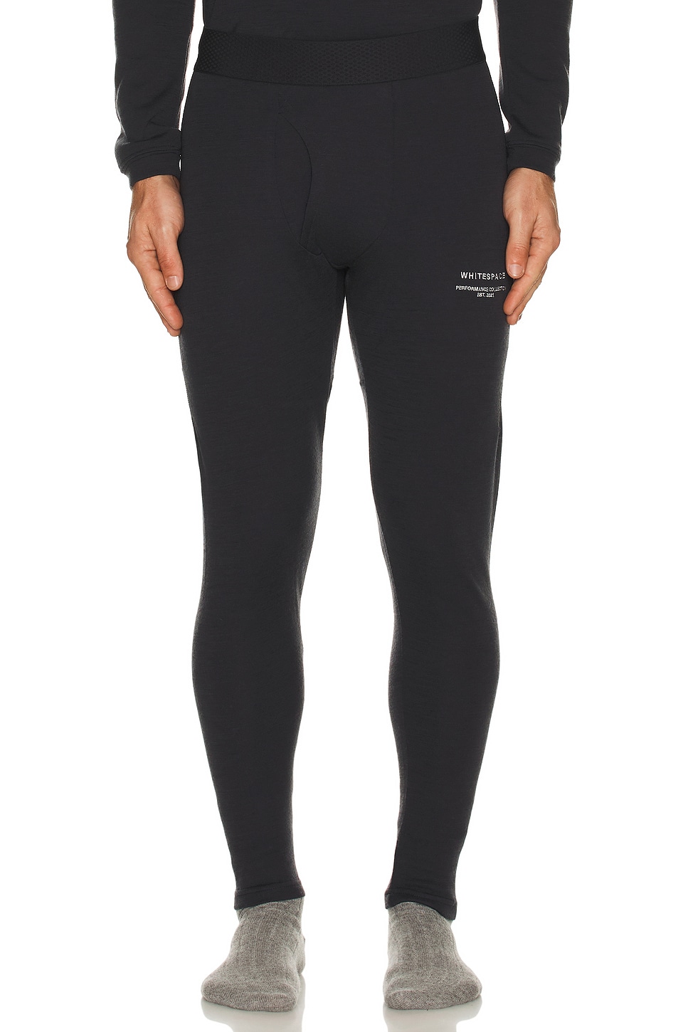 Whitespace Merino Baselayer Pants In Black