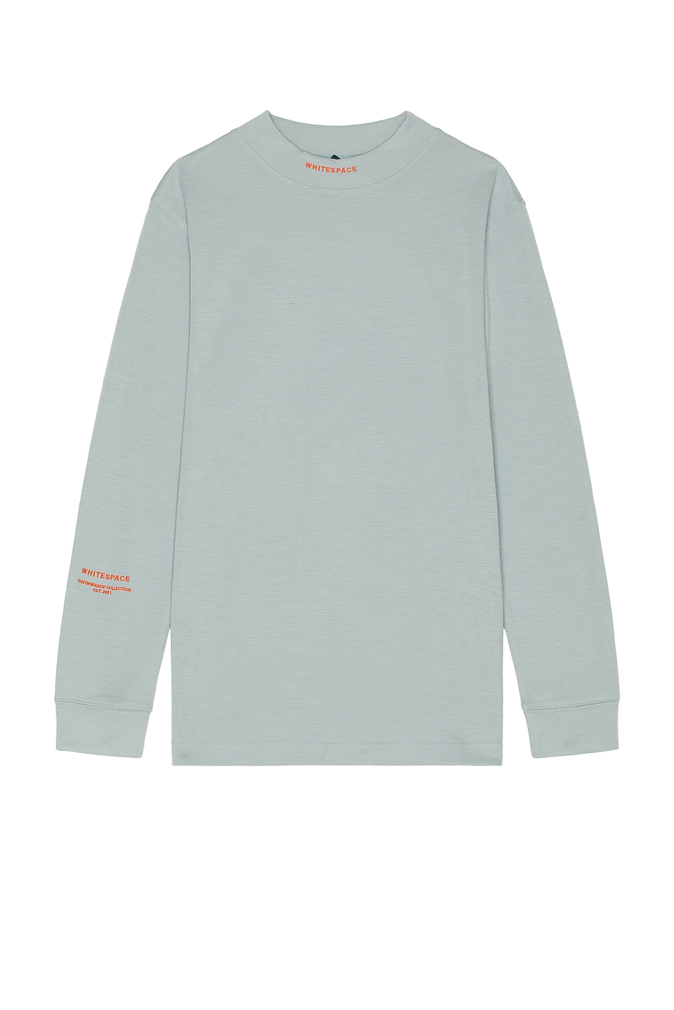 Whitespace Merino Baselayer Mockneck Tee in Blue