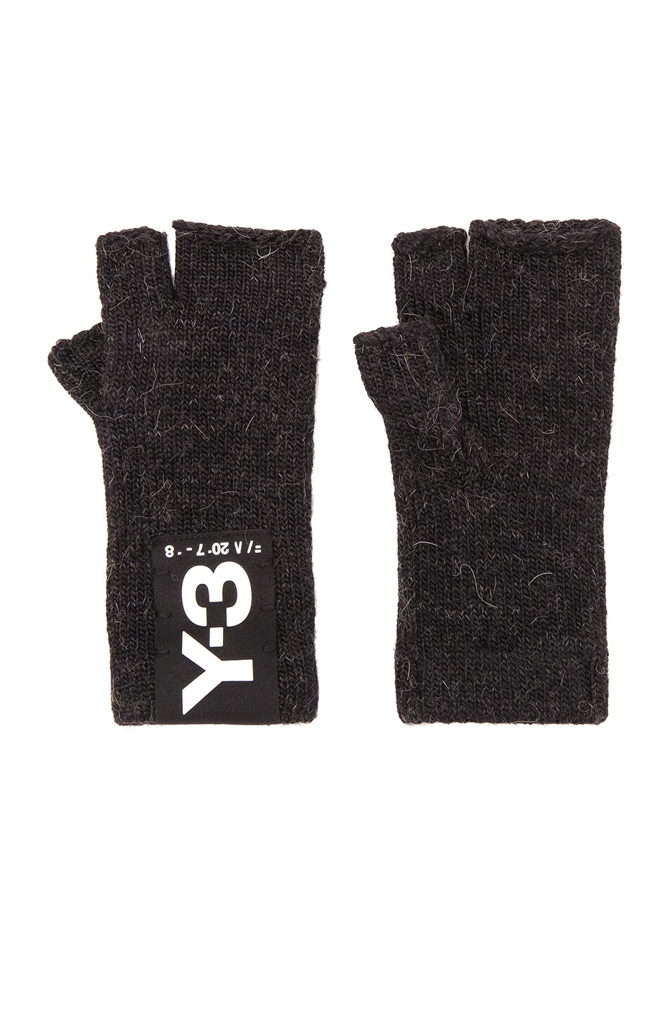 Image 1 of Y-3 Yohji Yamamoto Badge Gloves in Black