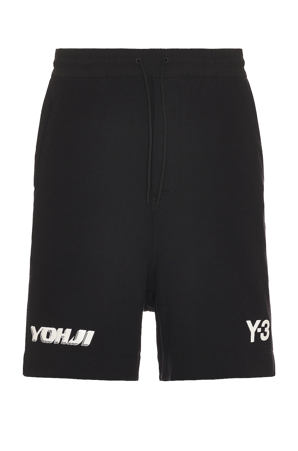 Image 1 of Y-3 Yohji Yamamoto U GFX Shorts in Black