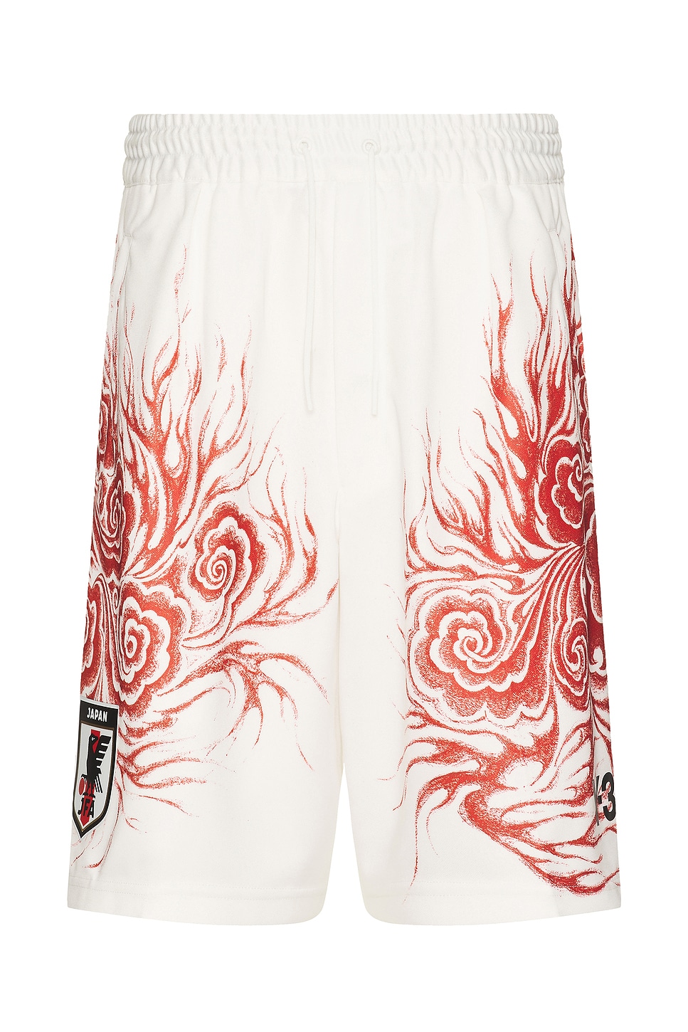 Image 1 of Y-3 Yohji Yamamoto x JFA Gfx Shorts in C White & Tepore