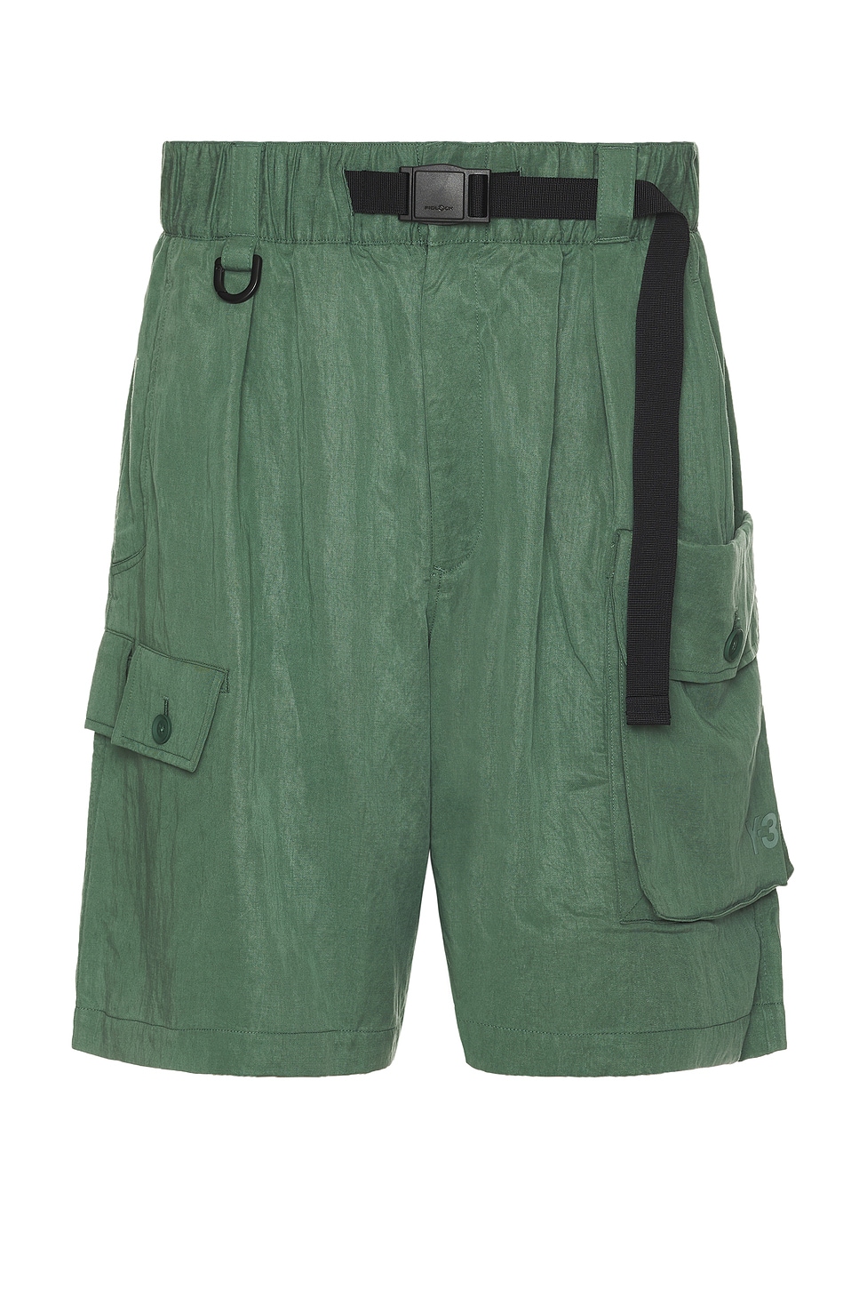 Shorts in Green in Army