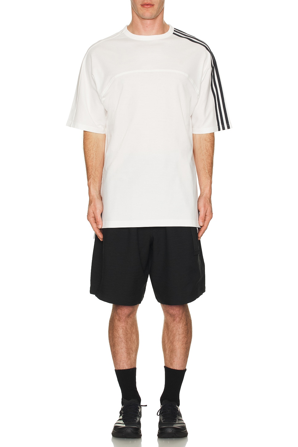Image 1 of Y-3 Yohji Yamamoto Uni 3S Shorts in Black