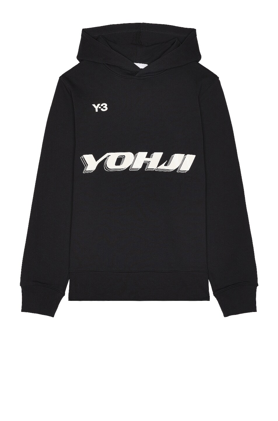 Image 1 of Y-3 Yohji Yamamoto U GFX HOODIE in Black