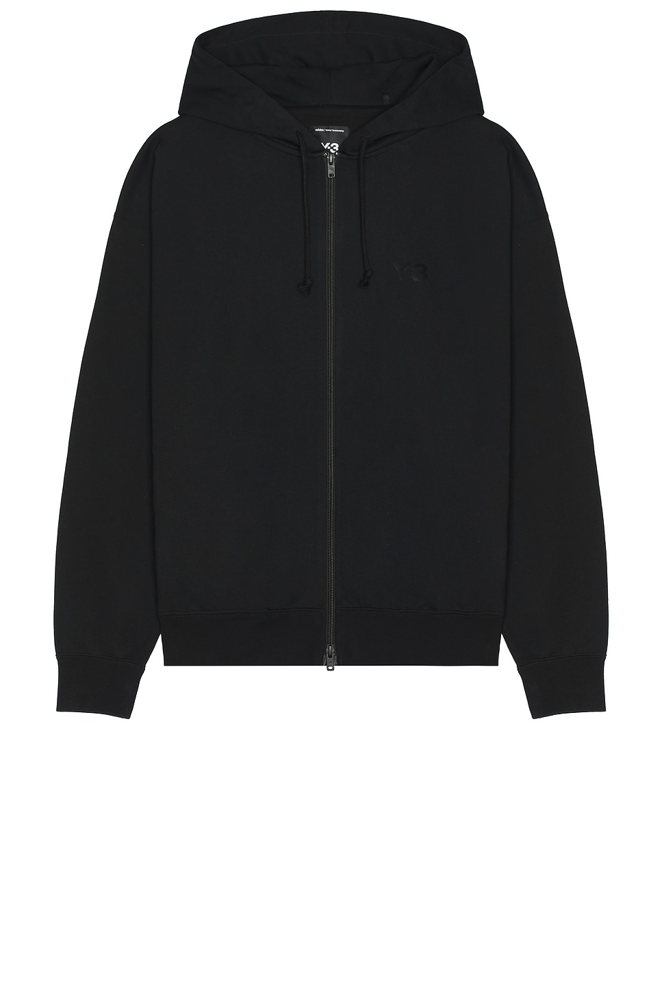 Image 1 of Y-3 Yohji Yamamoto Ft Zip Hoodie in Black