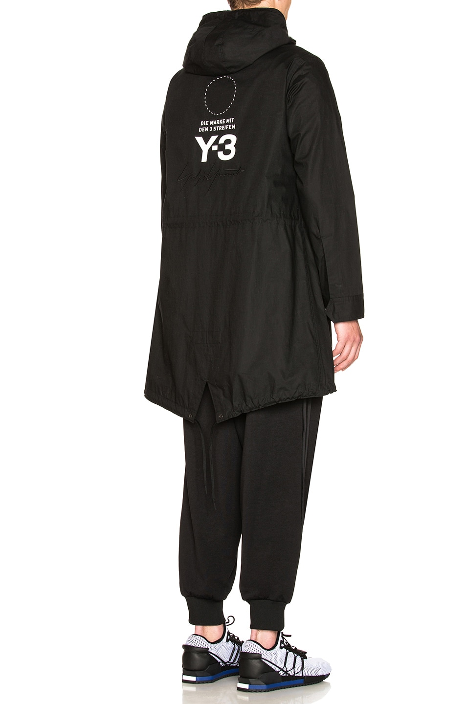 Image 1 of Y-3 Yohji Yamamoto Mod Parka Shirt in Black