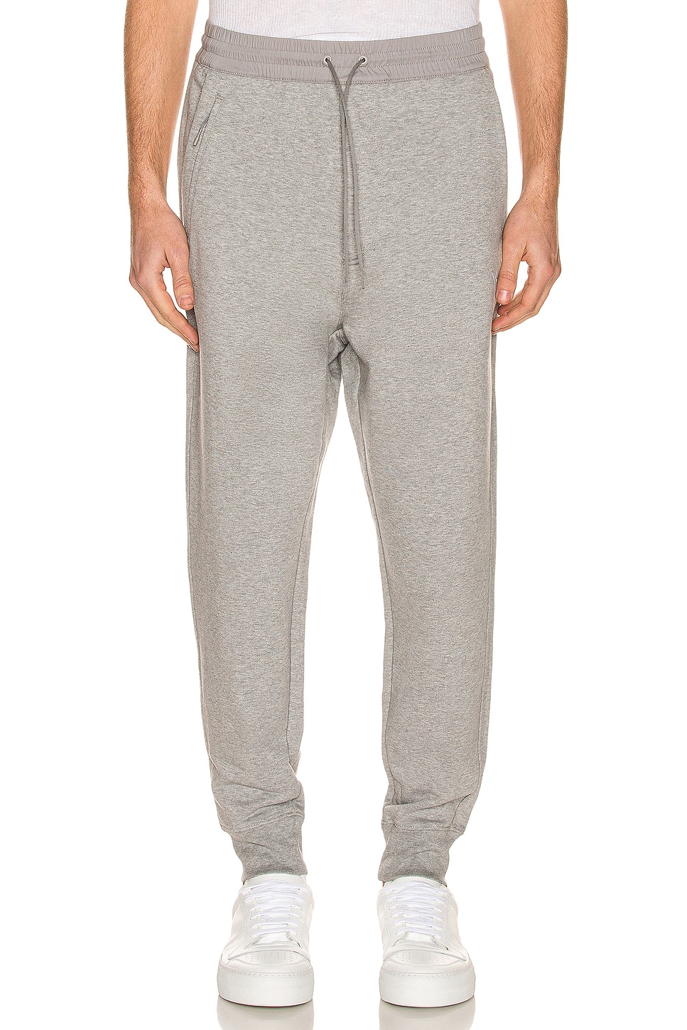 Image 1 of Y-3 Yohji Yamamoto Classic Terry Cuffed Pants Relaxed  in Medium Grey Heather in Medium Heather Grey