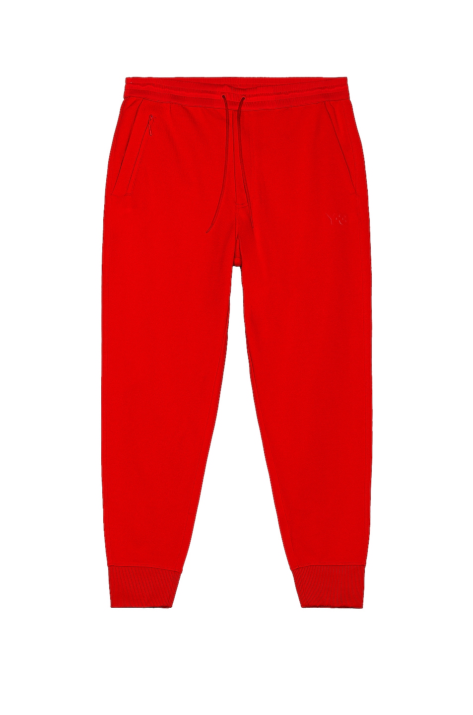 Image 1 of Y-3 Yohji Yamamoto Classic Cuffed Track Pants in Scarlet