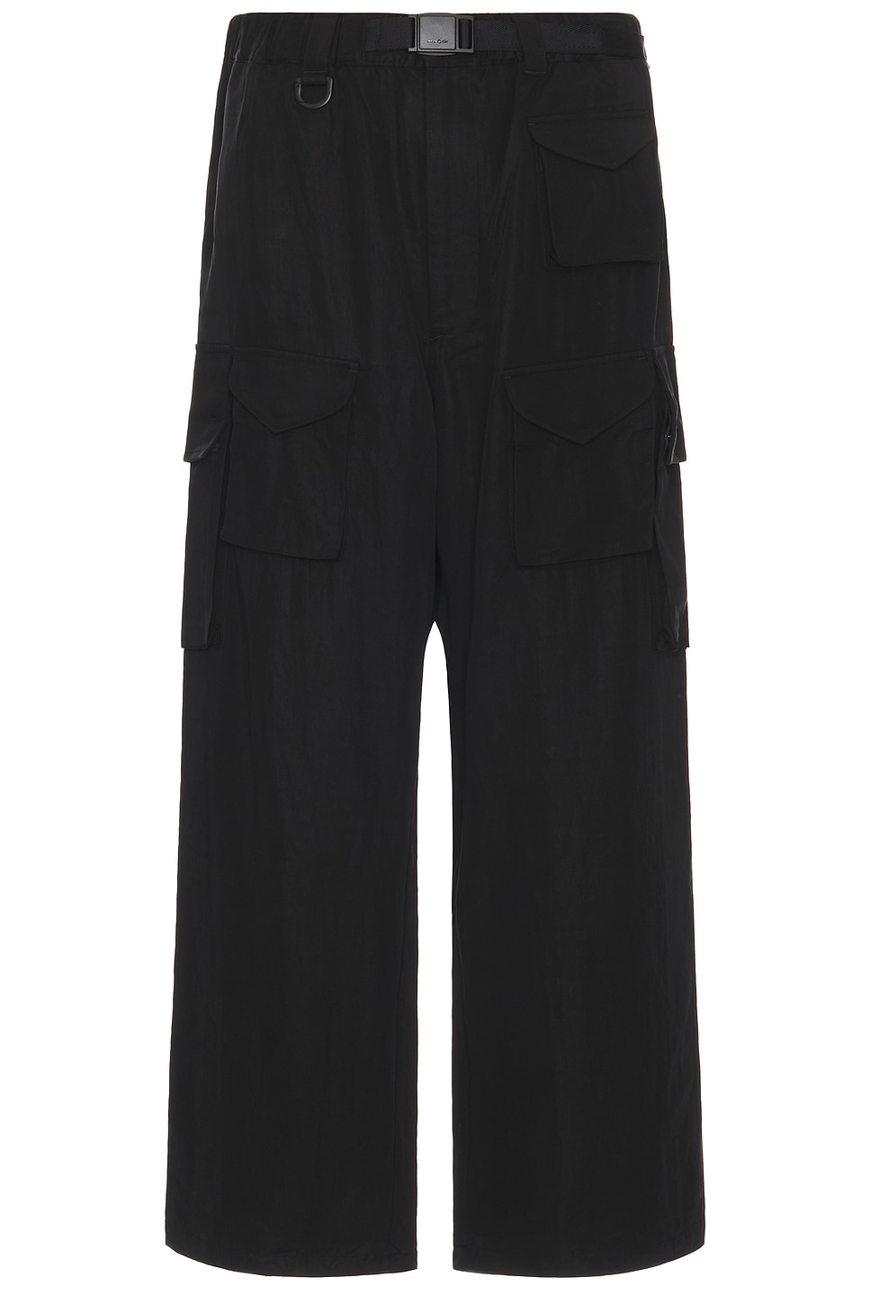 Shop Y-3 Twill Cargo Pants In Black