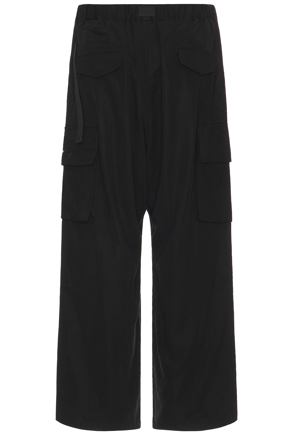 Shop Y-3 Twill Cargo Pants In Black