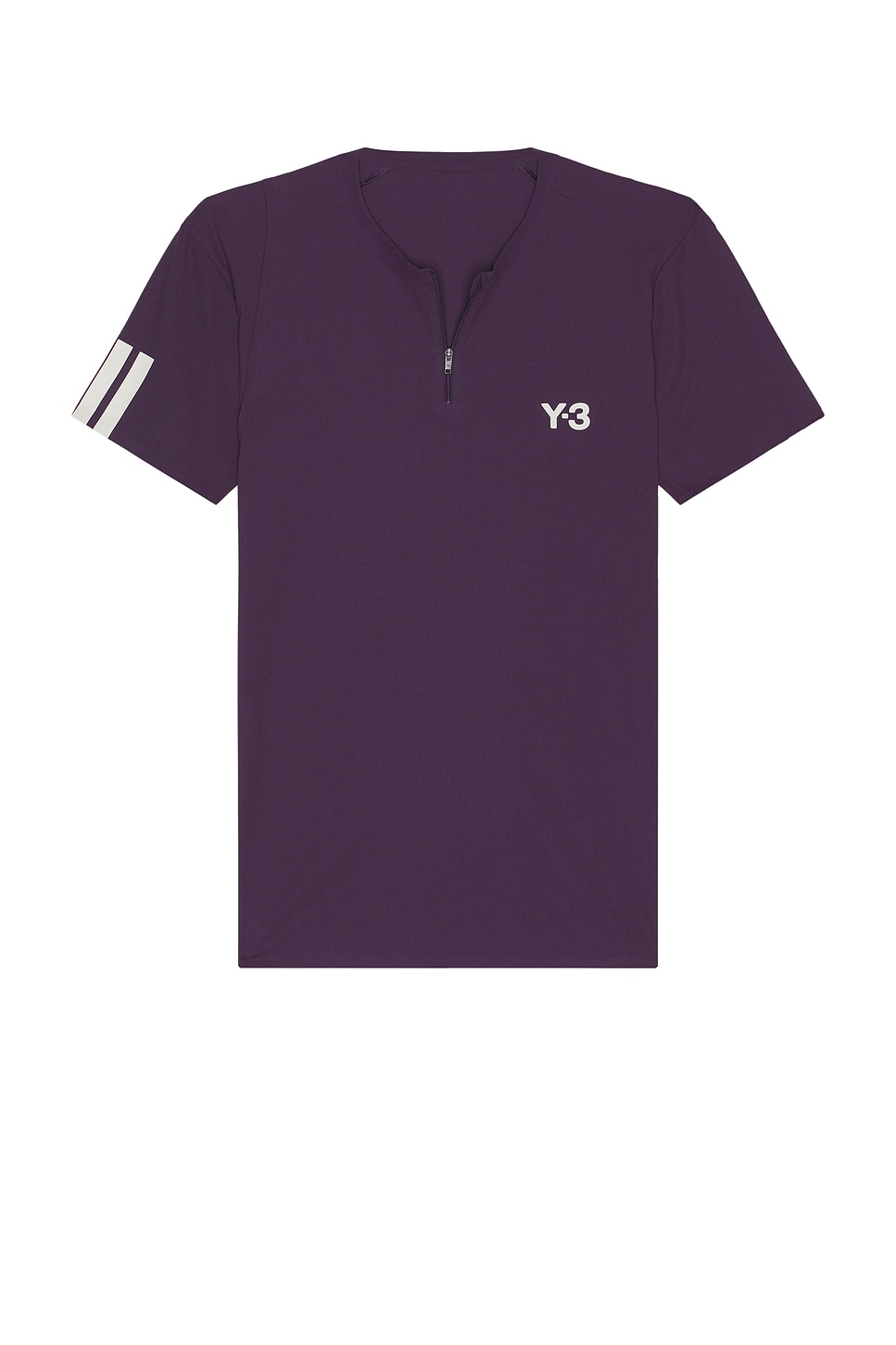 Image 1 of Y-3 Tennis Capsule Tennis Freelift Zip Pro Tee in Aurora Plum