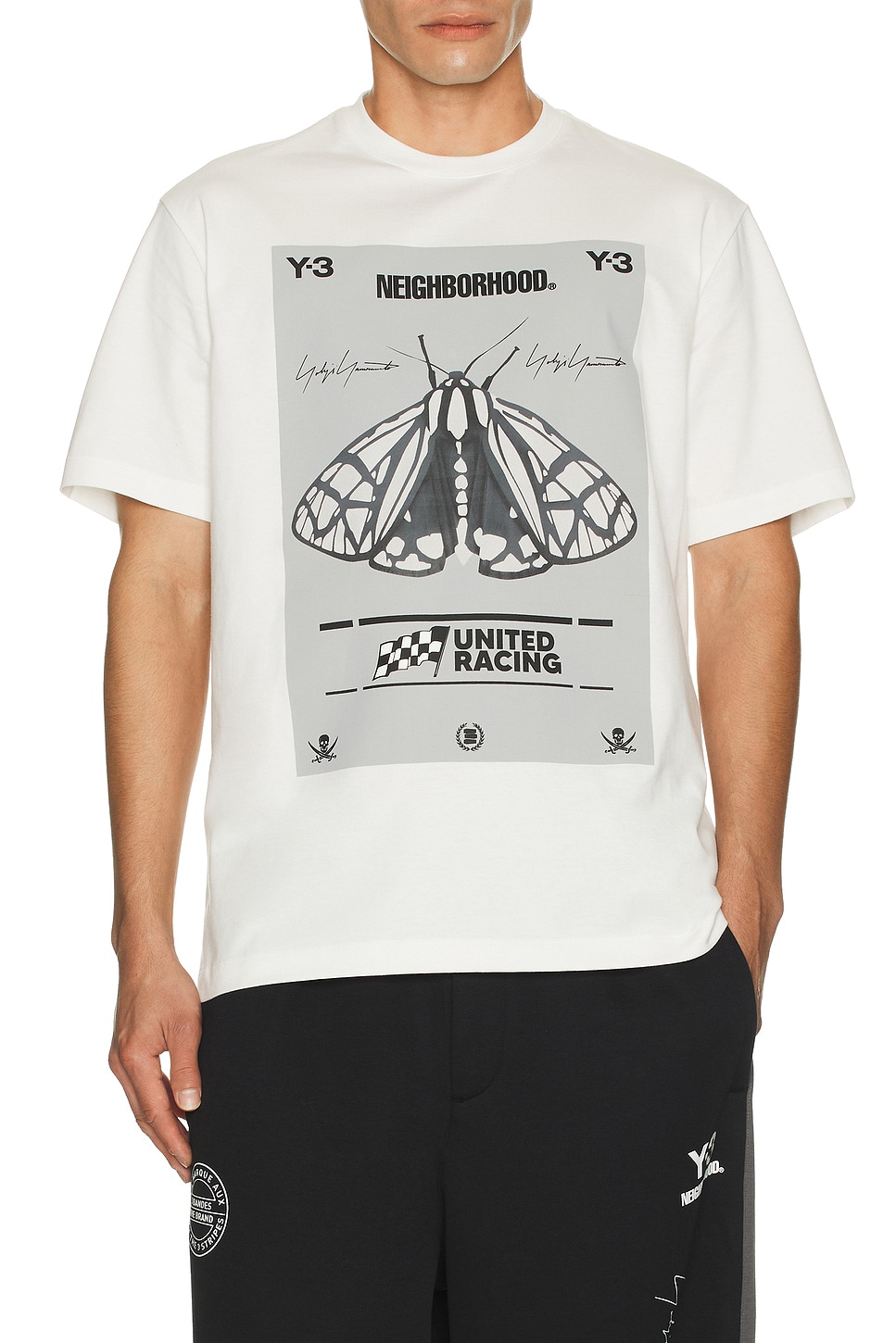 Image 1 of Y-3 Yohji Yamamoto x NBHD Gfx Tee in White