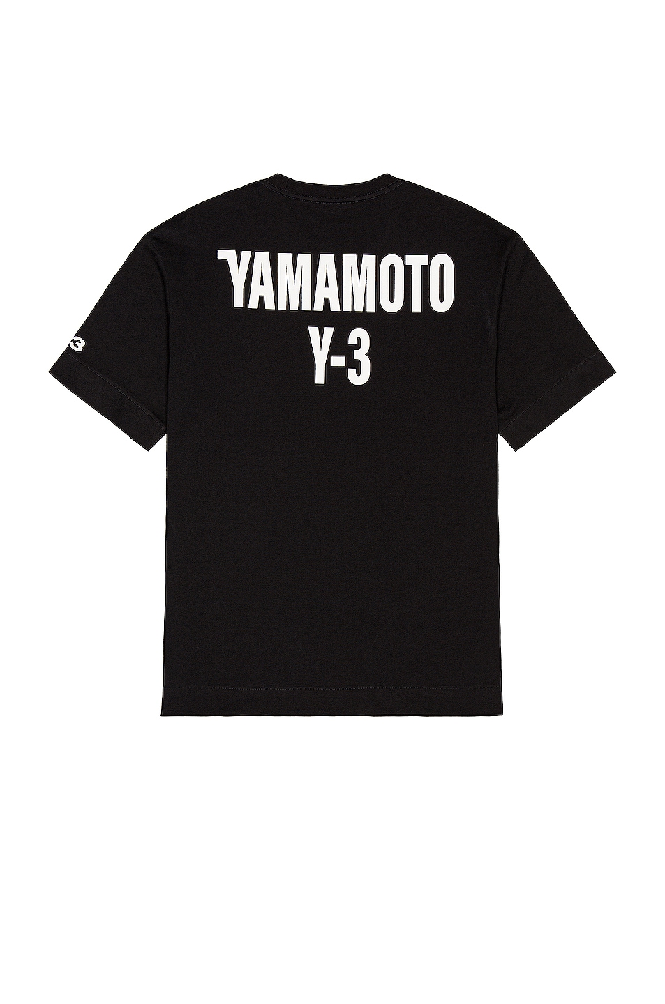 Image 1 of Y-3 Yohji Yamamoto CH2 GFX Short Sleeve Tee in Black Core White