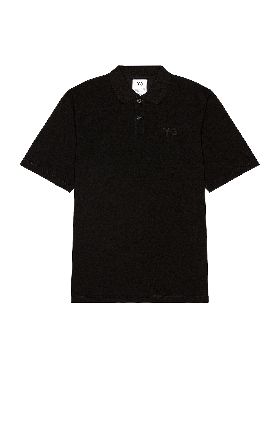 Image 1 of Y-3 Yohji Yamamoto Classic Pique Polo in Black