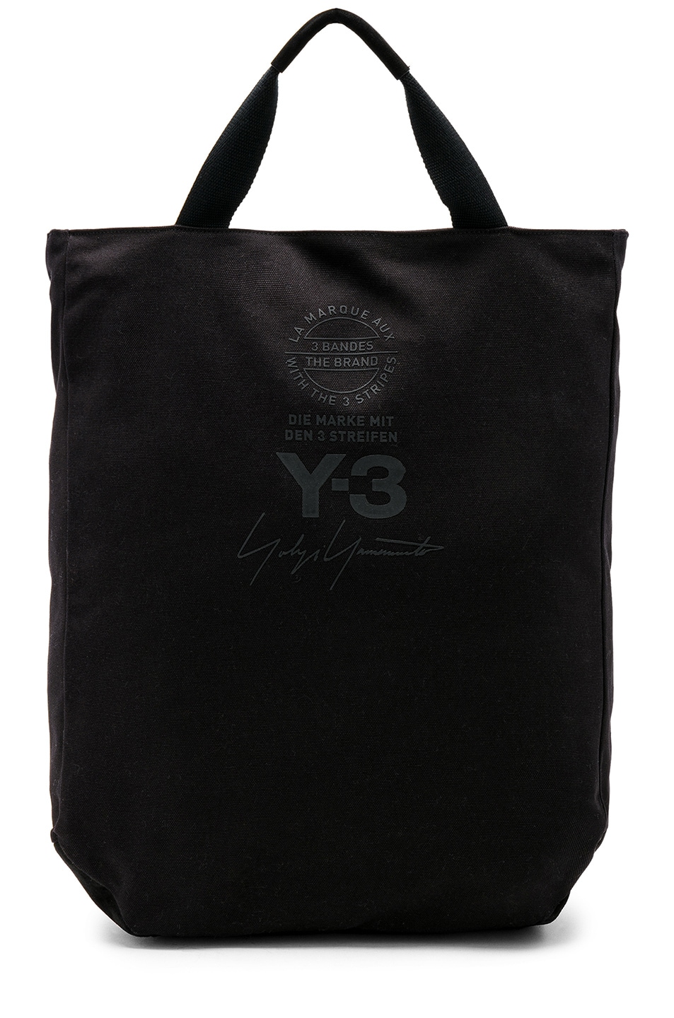 Image 1 of Y-3 Yohji Yamamoto Tote Bag in Black