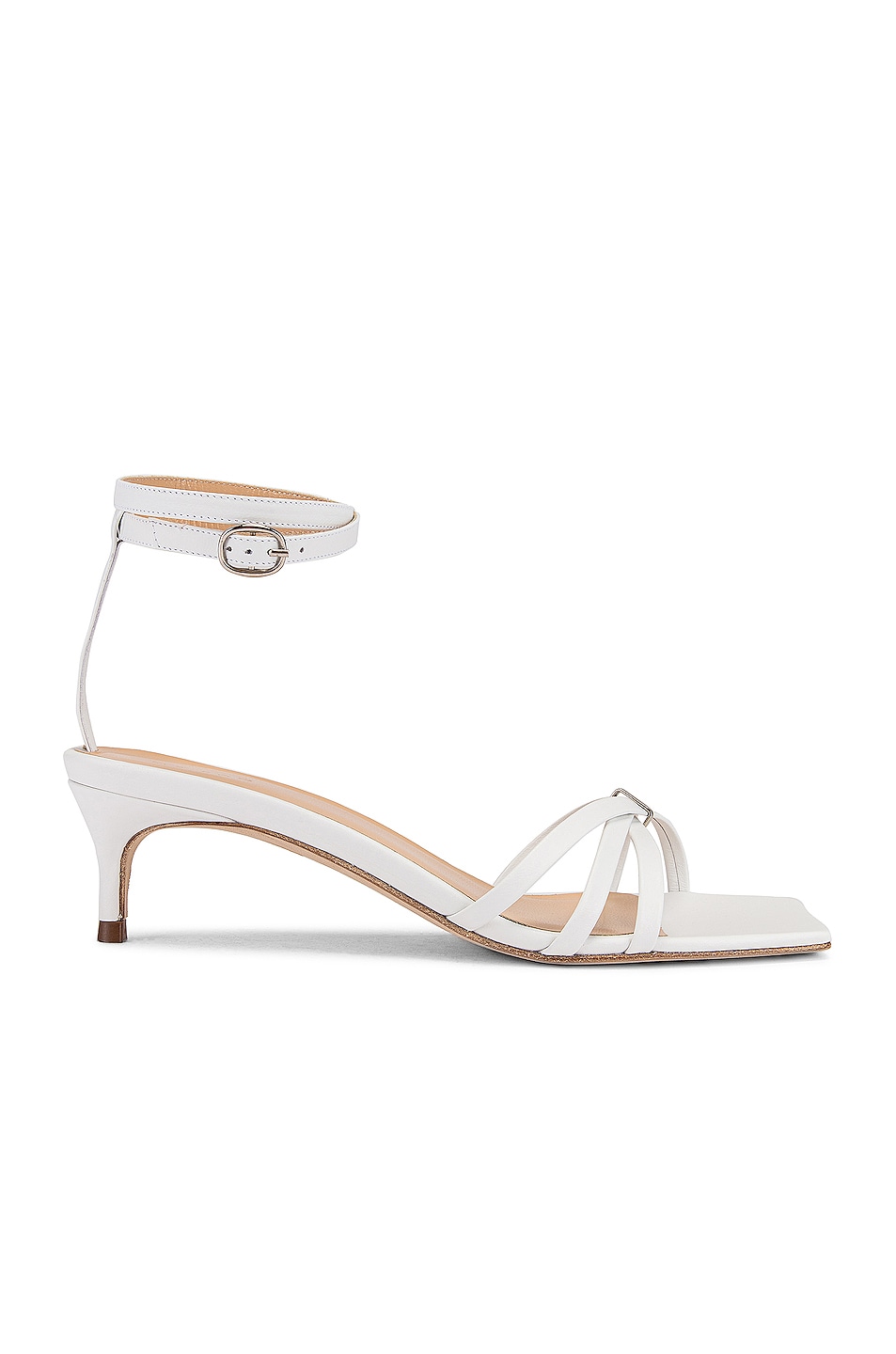 Image 1 of BY FAR Kaia Leather Sandal in White