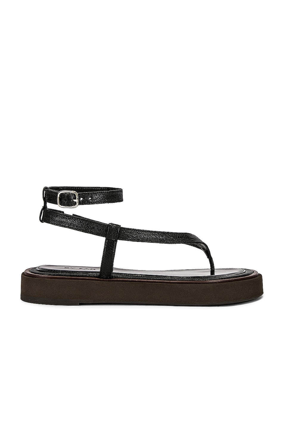 Image 1 of BY FAR Cece Grained Leather Sandal in Black