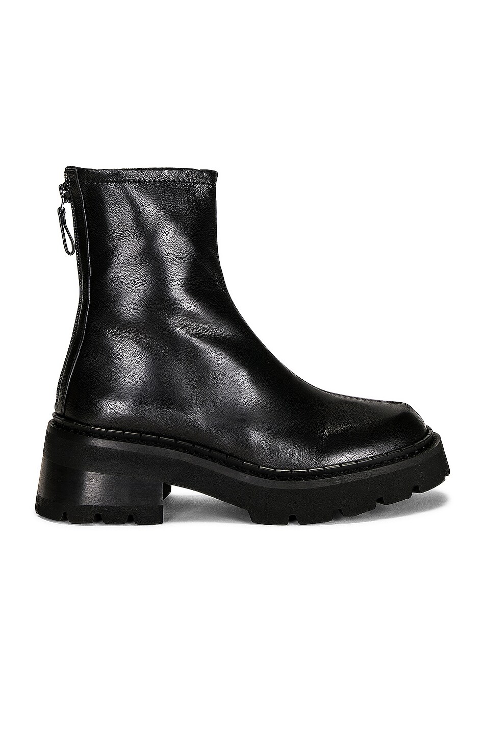 Image 1 of BY FAR Alister Nappa Leather Bootie in Black