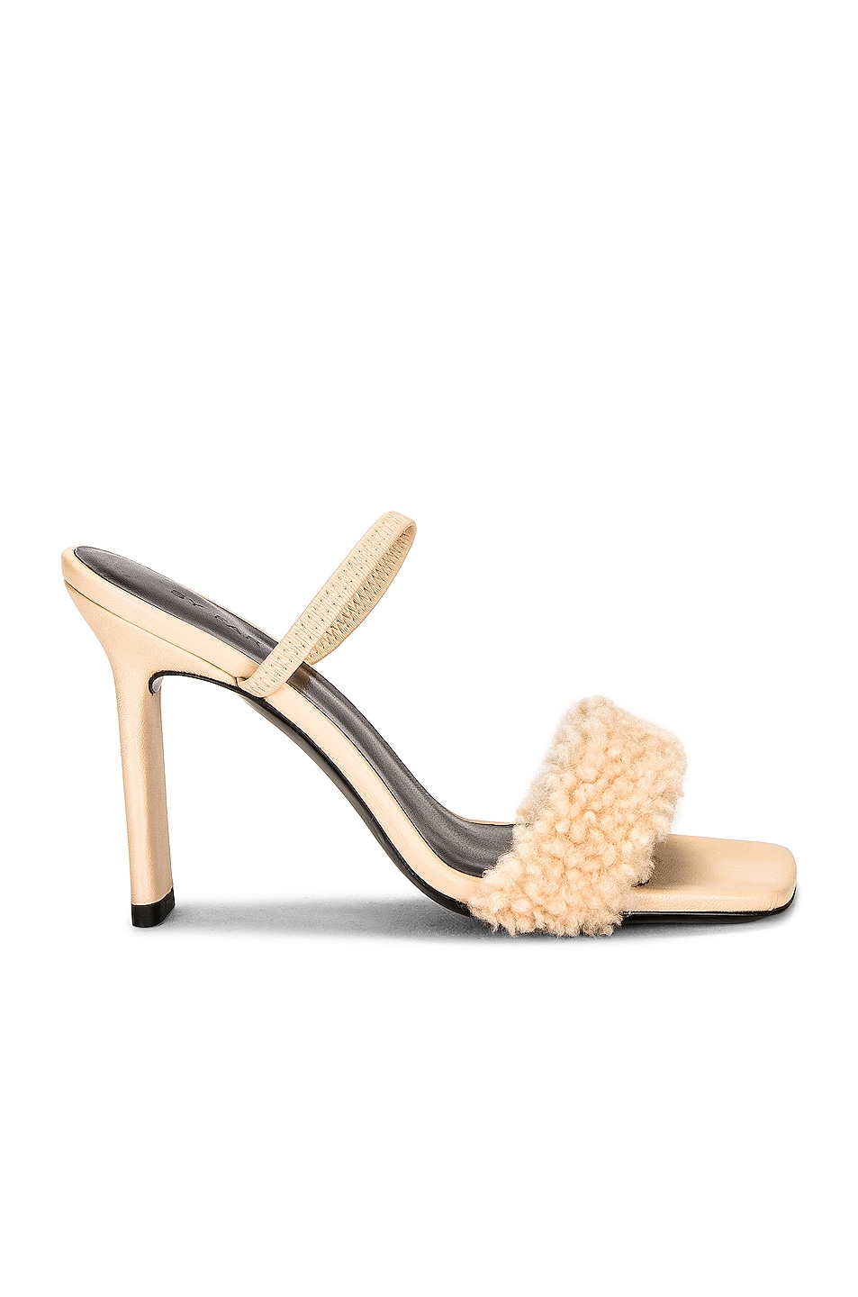 Image 1 of BY FAR Ada Shearling Heel in Sable