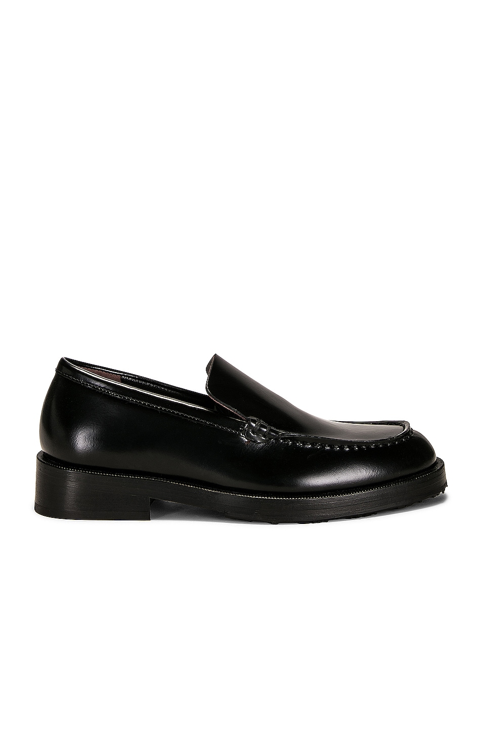 Image 1 of BY FAR Rafael Semi Patent Leather Loafer in Black