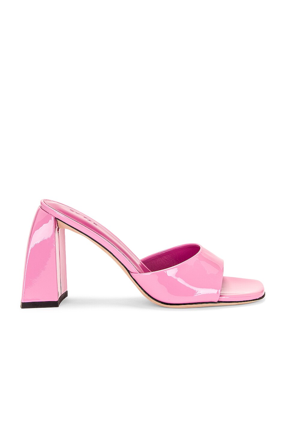 Image 1 of BY FAR Michele Patent Leather Mule in Pink