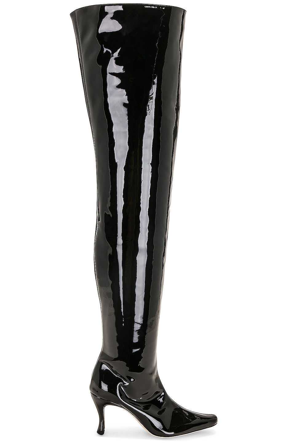 Image 1 of BY FAR Stevie 99 Patent Leather Boot in Black