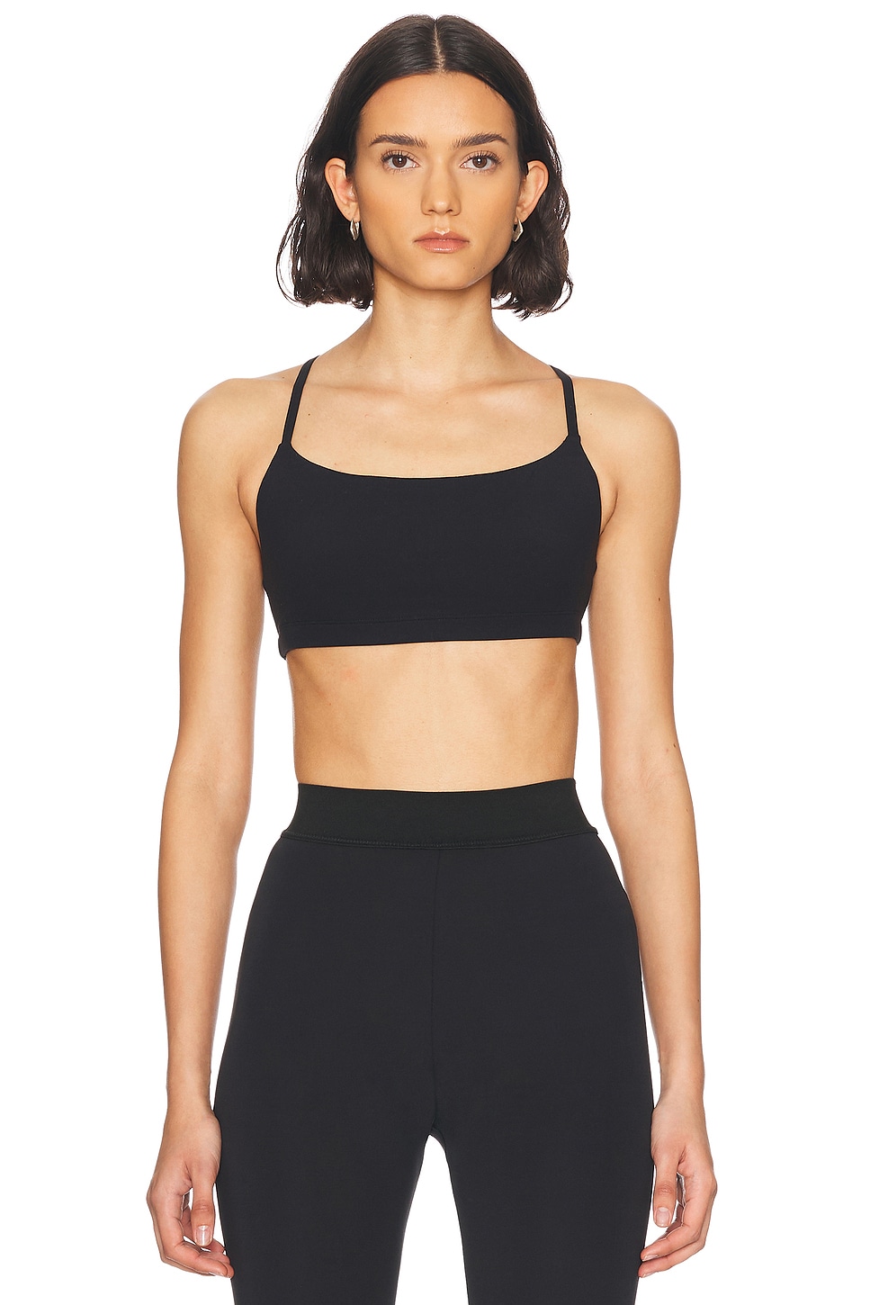 Studio Racer Sports Bra in Black