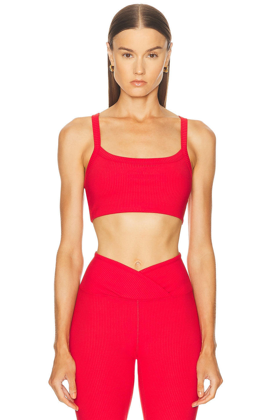 Ribbed Bralette 2.0 in Red