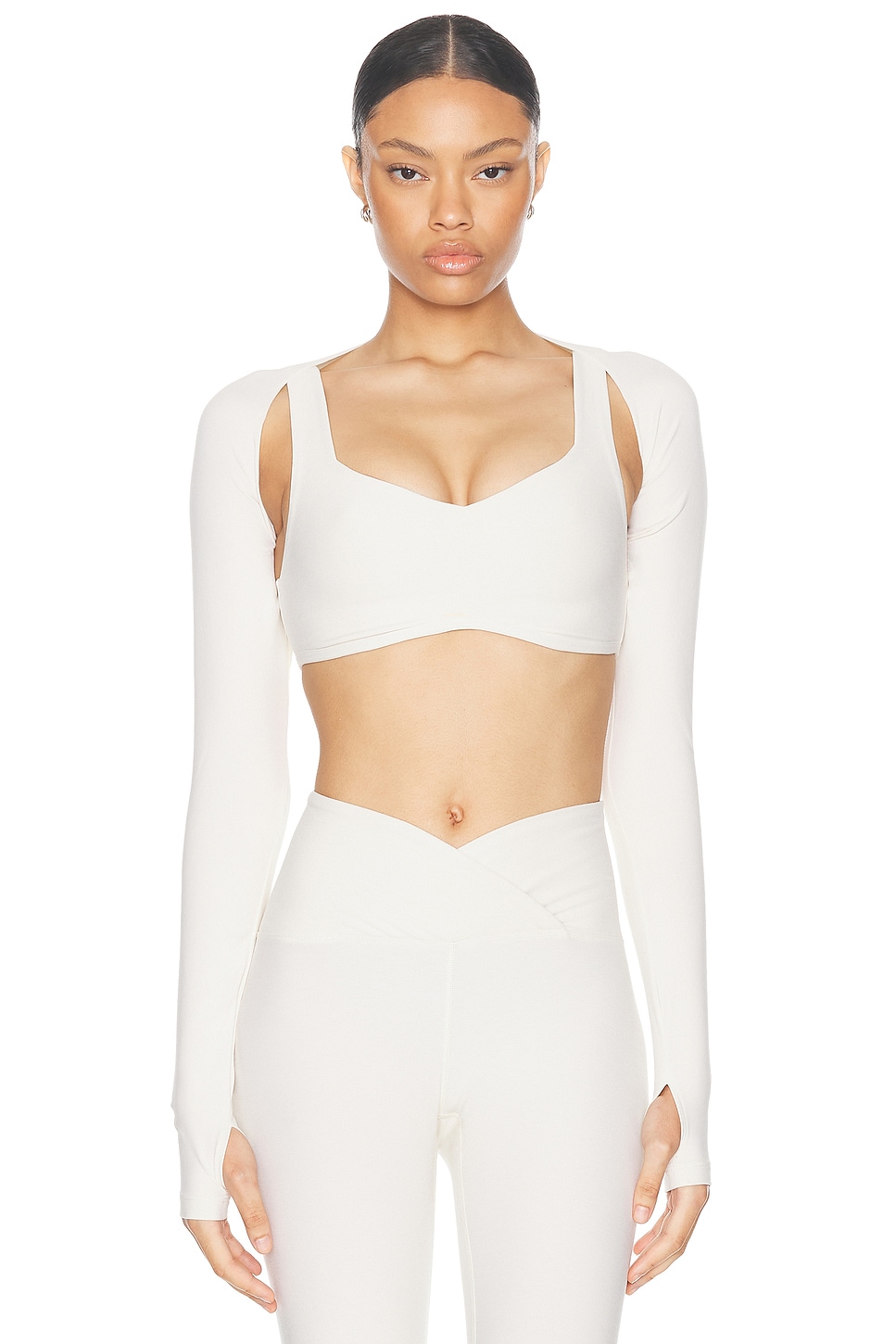 Stretch Shrug in Ivory