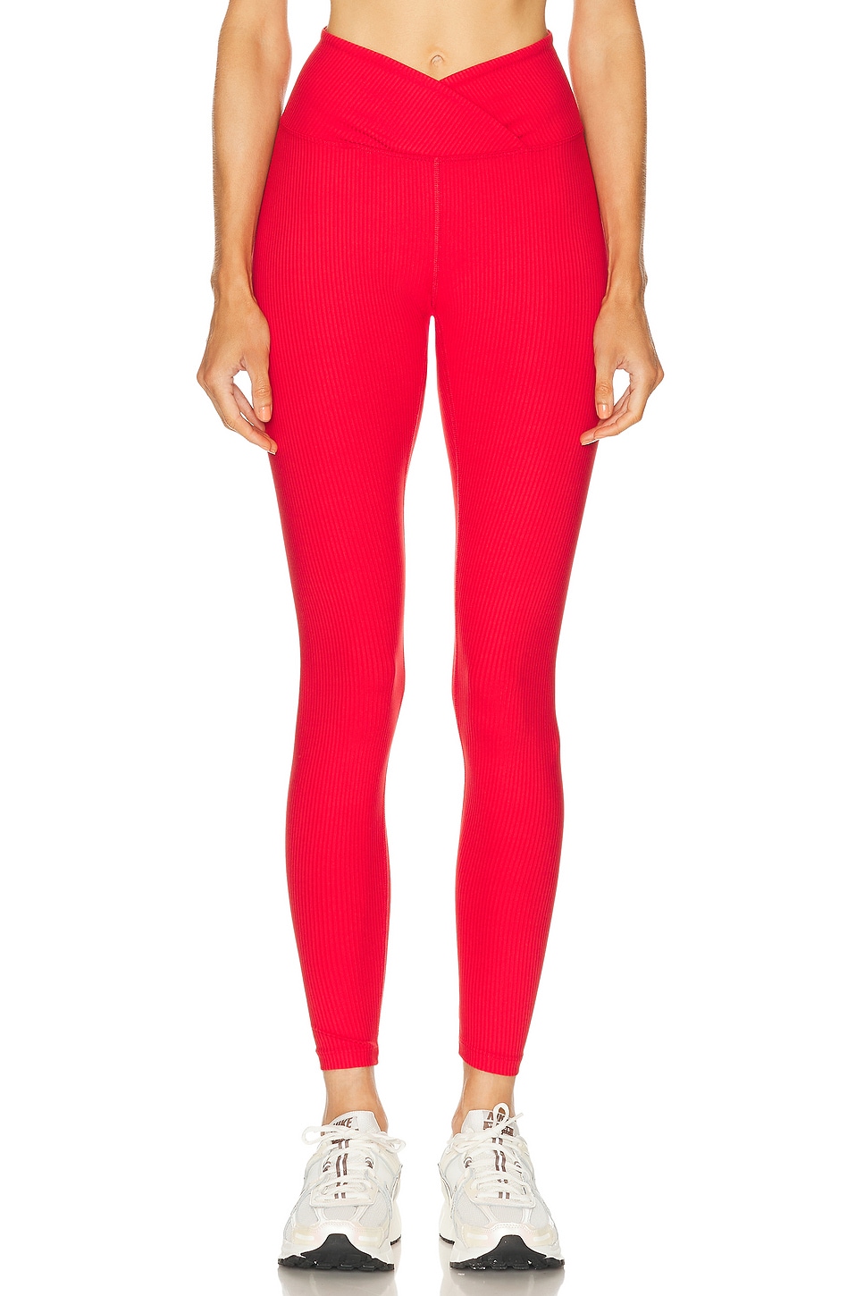 Image 1 of YEAR OF OURS Ribbed Veronica Legging in Cherry