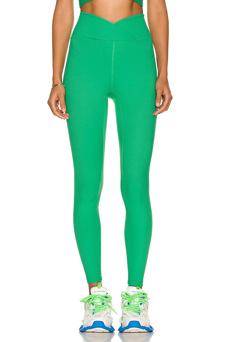 Image 1 of YEAR OF OURS Ribbed Veronica Legging in Green