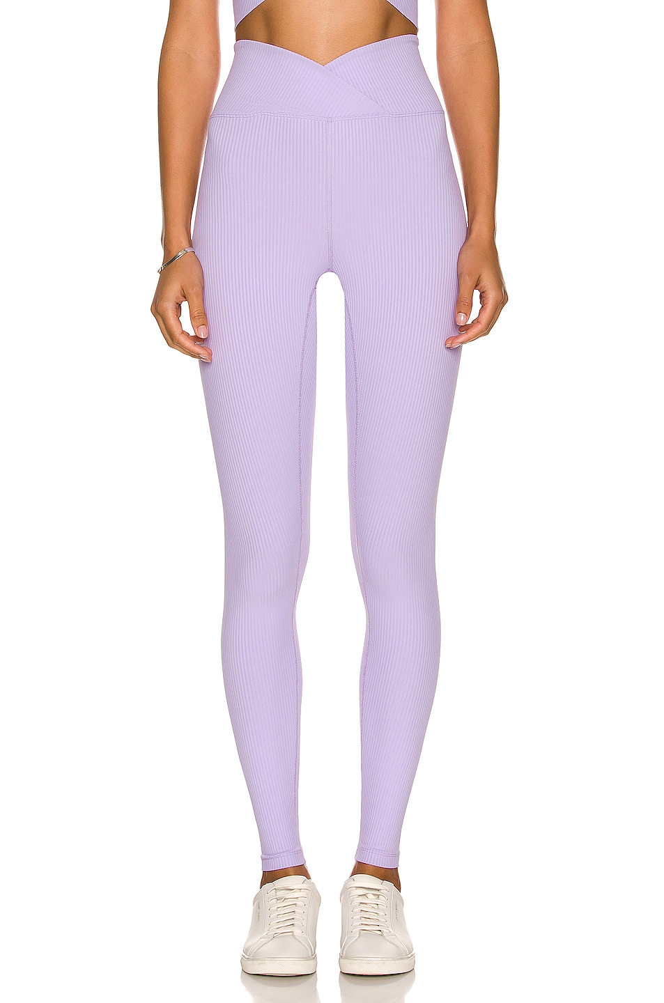 Image 1 of YEAR OF OURS Ribbed Veronica Legging in Lavender
