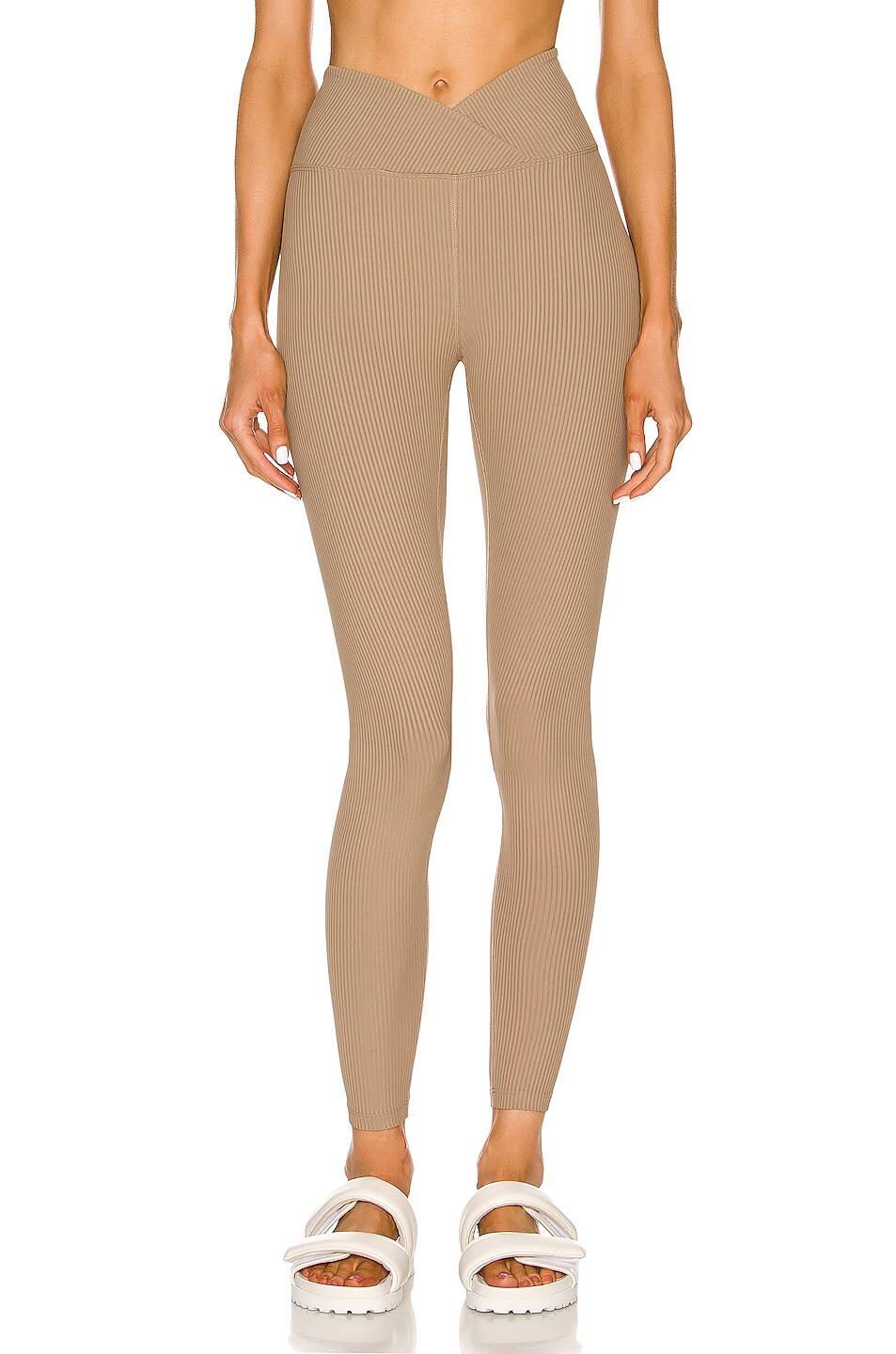 Image 1 of YEAR OF OURS Veronica Ribbed Legging in Caribou