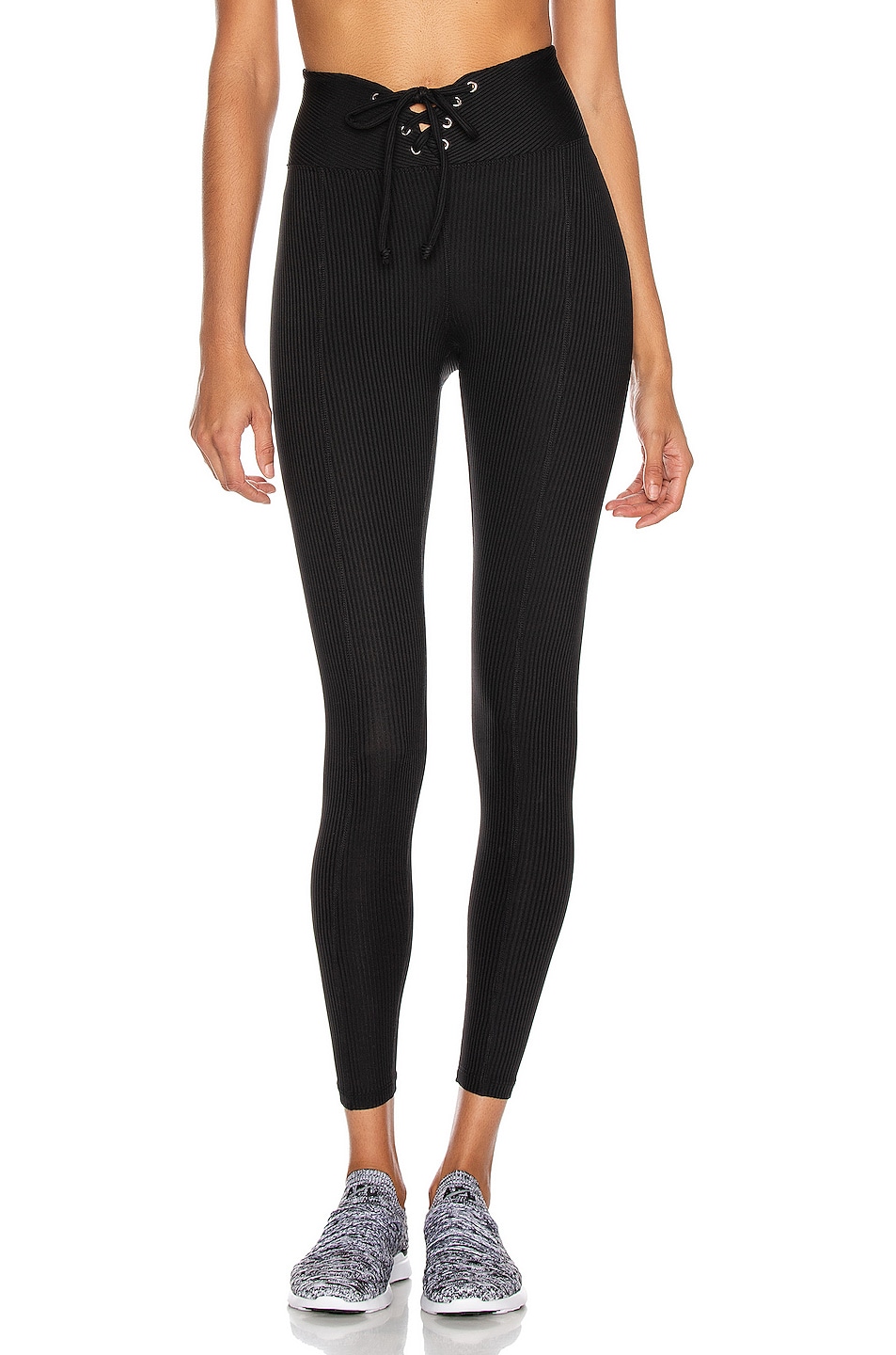 Image 1 of YEAR OF OURS Ribbed Football Legging in Black