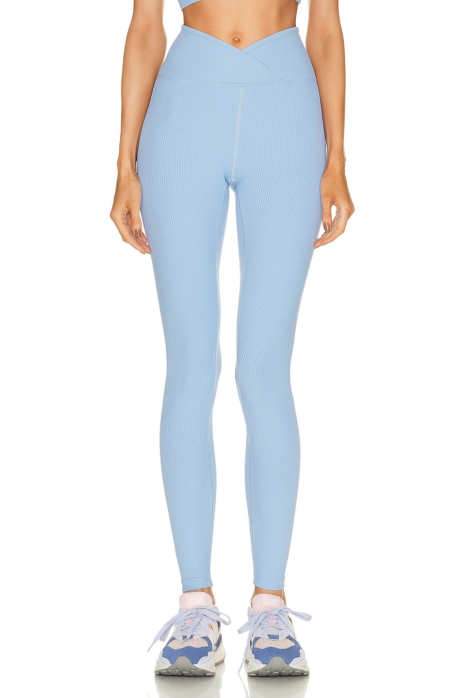 Image 1 of YEAR OF OURS Ribbed Veronica Legging in Baby Blue