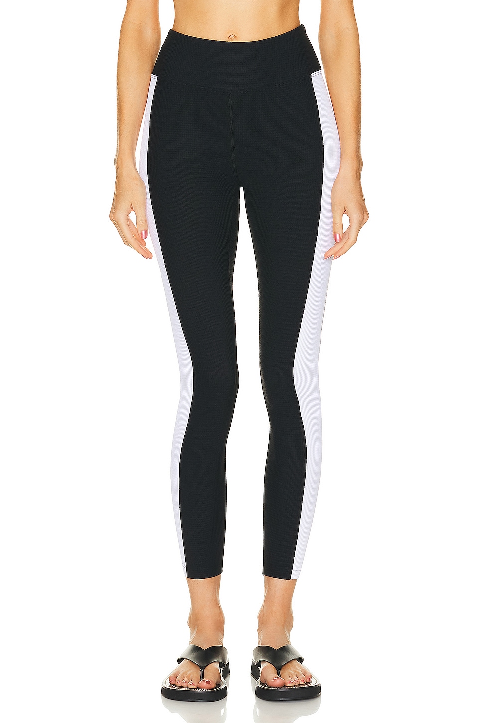 Image 1 of YEAR OF OURS Thermal Tahoe Legging in Black & White