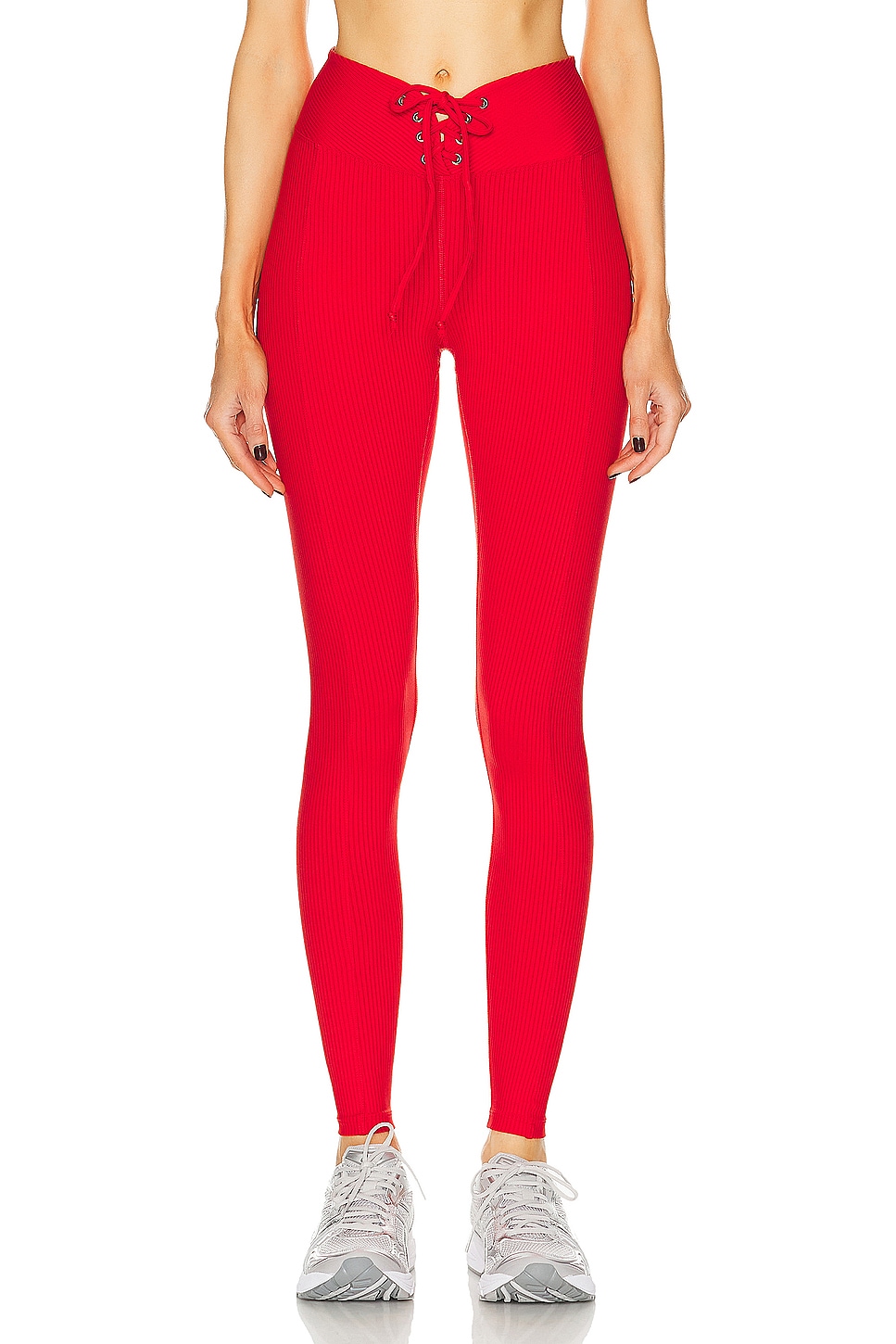 Image 1 of YEAR OF OURS Ribbed Football Legging in Red