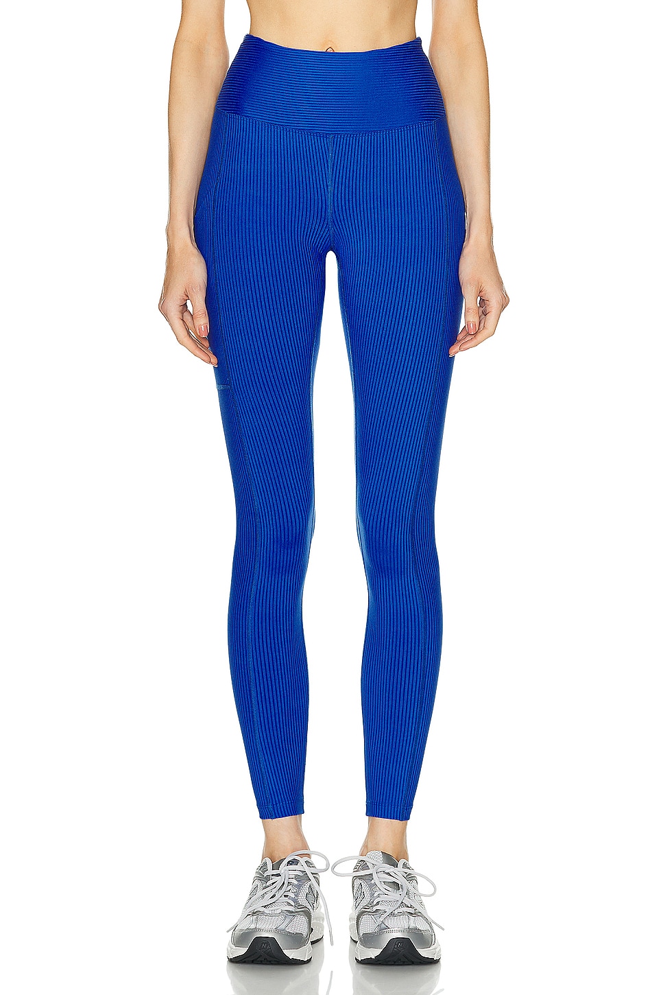 Image 1 of YEAR OF OURS Ribbed Pocket Legging in Blue Flame