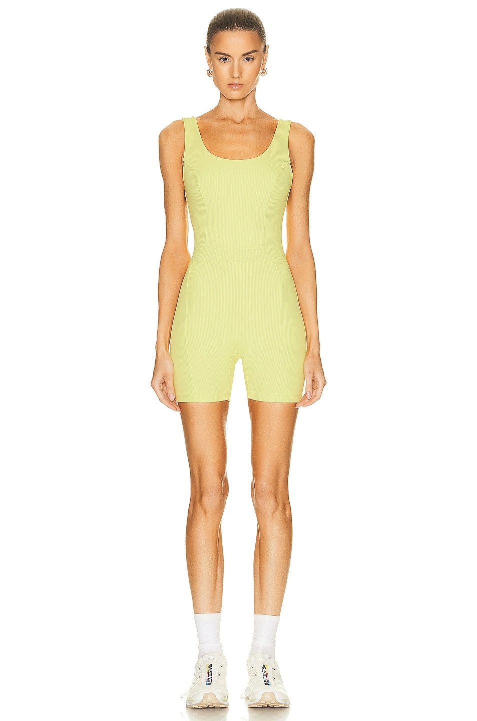 Image 1 of YEAR OF OURS Johanna Onesie in Cyber Lime