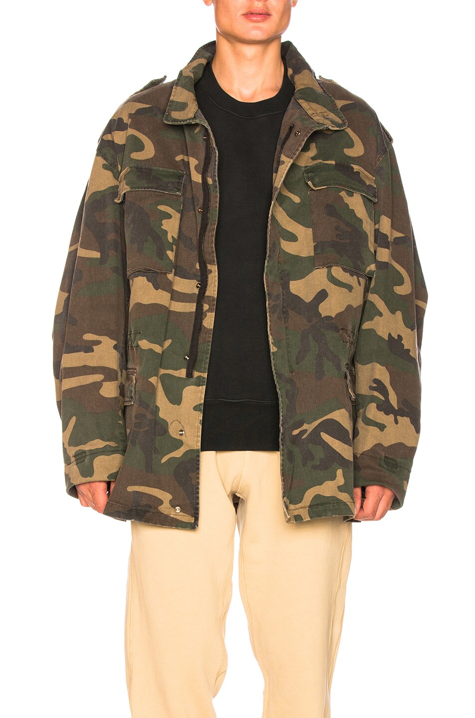 Image 1 of YEEZY Season 4 Cotton Jacket in Army