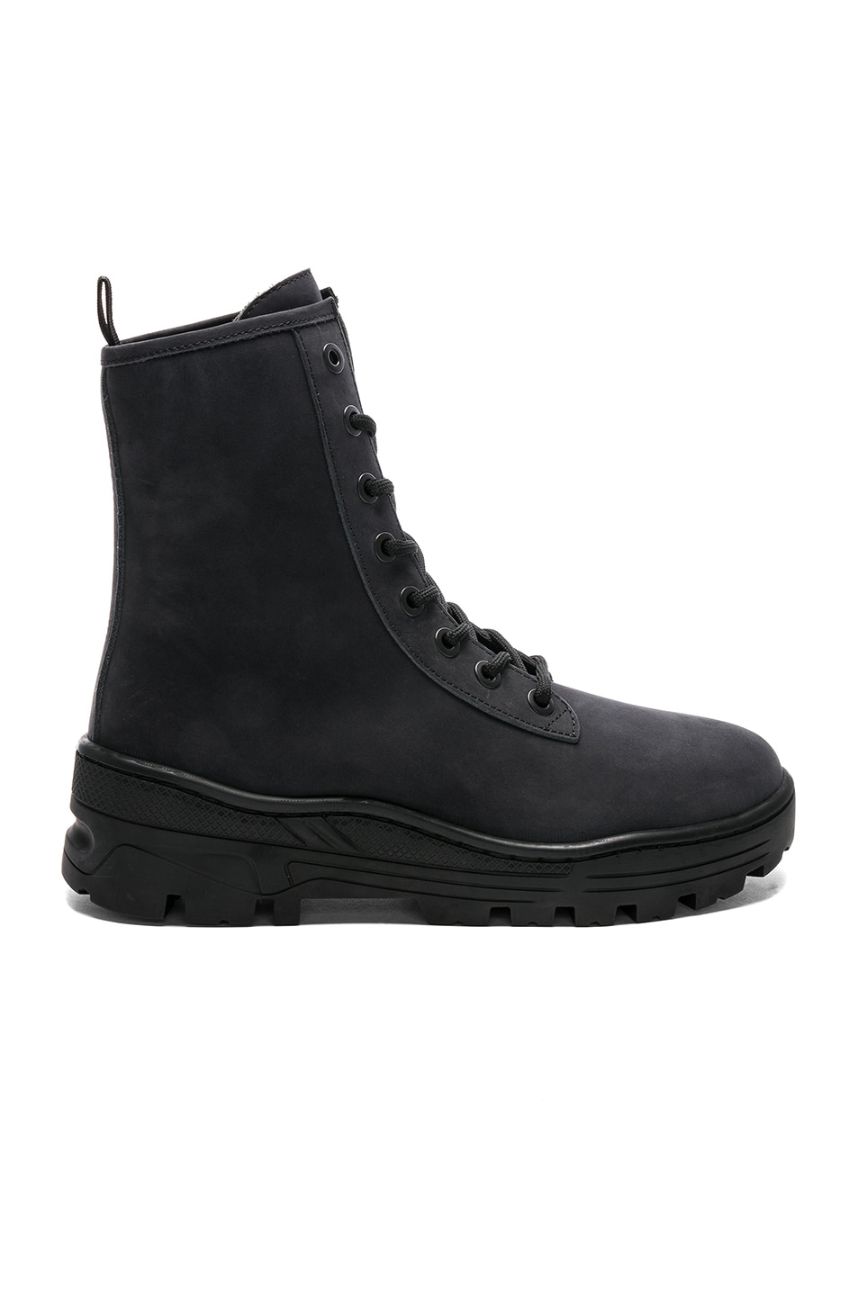 YEEZY Season 5 Nubuck Military Boot in in Graphite | FWRD