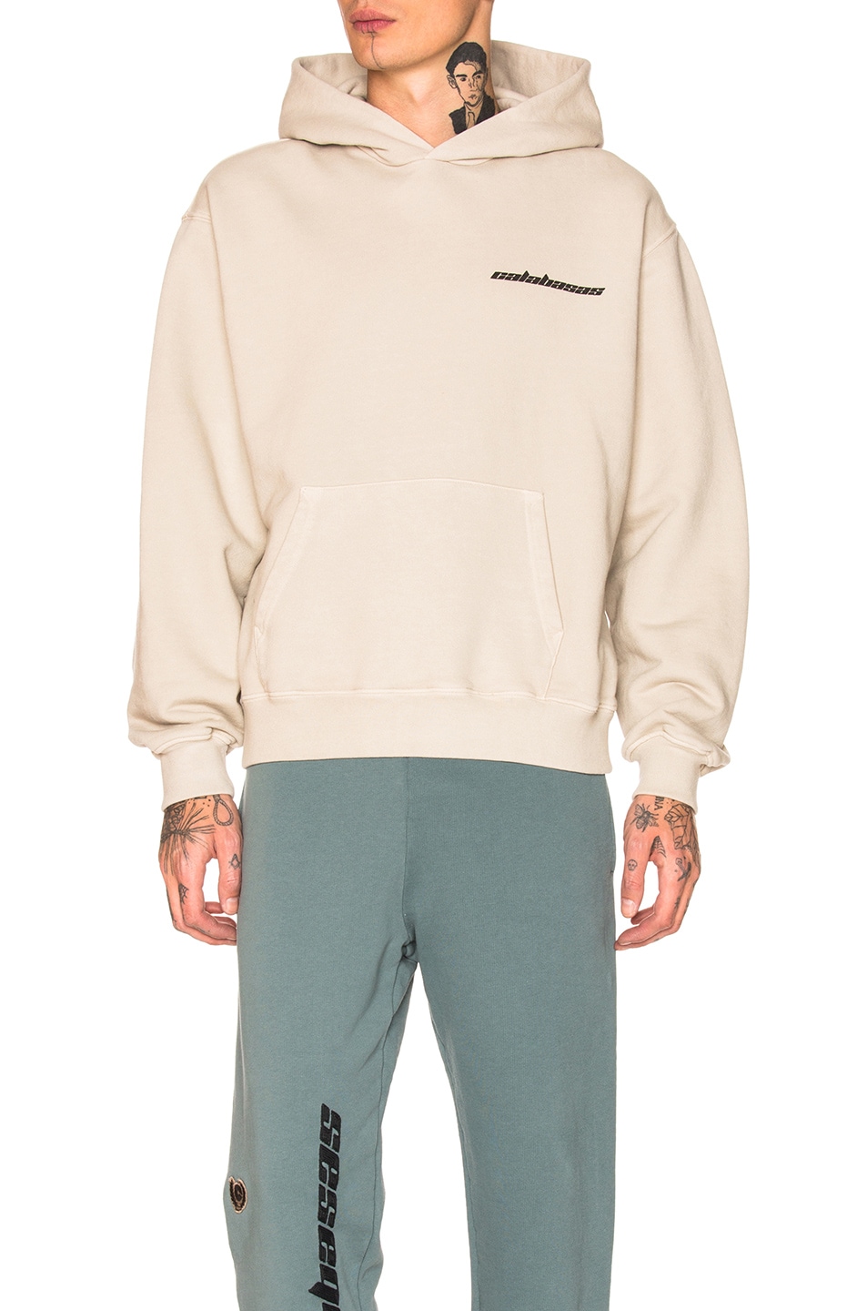 Image 1 of YEEZY Calabasas French Terry Hoodie in Mist