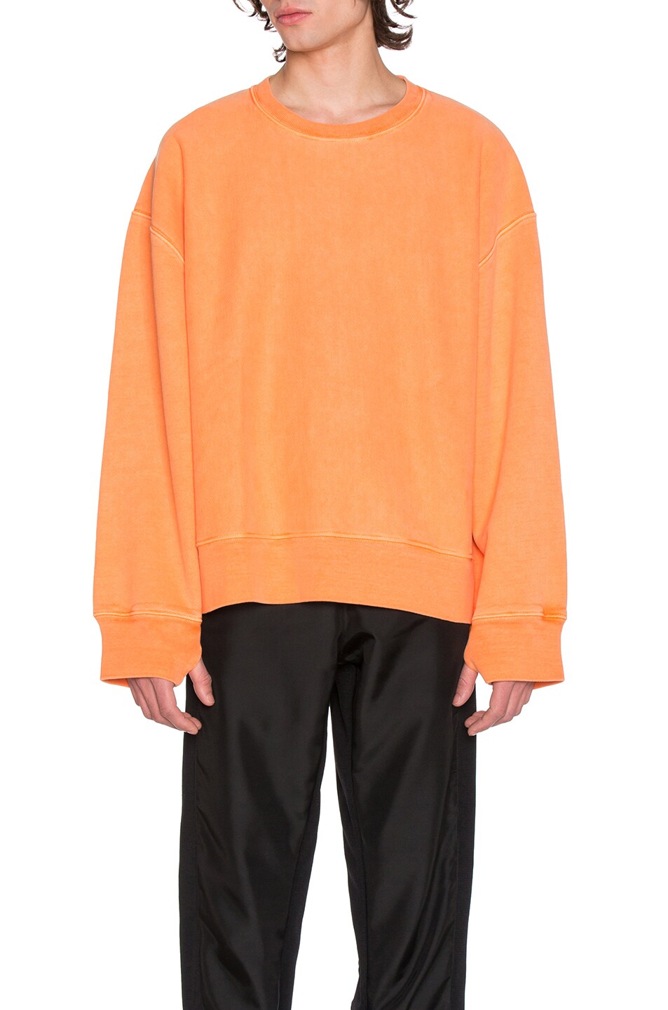 Image 1 of YEEZY Season 3 Crewneck Sweatshirt in Warning Orange