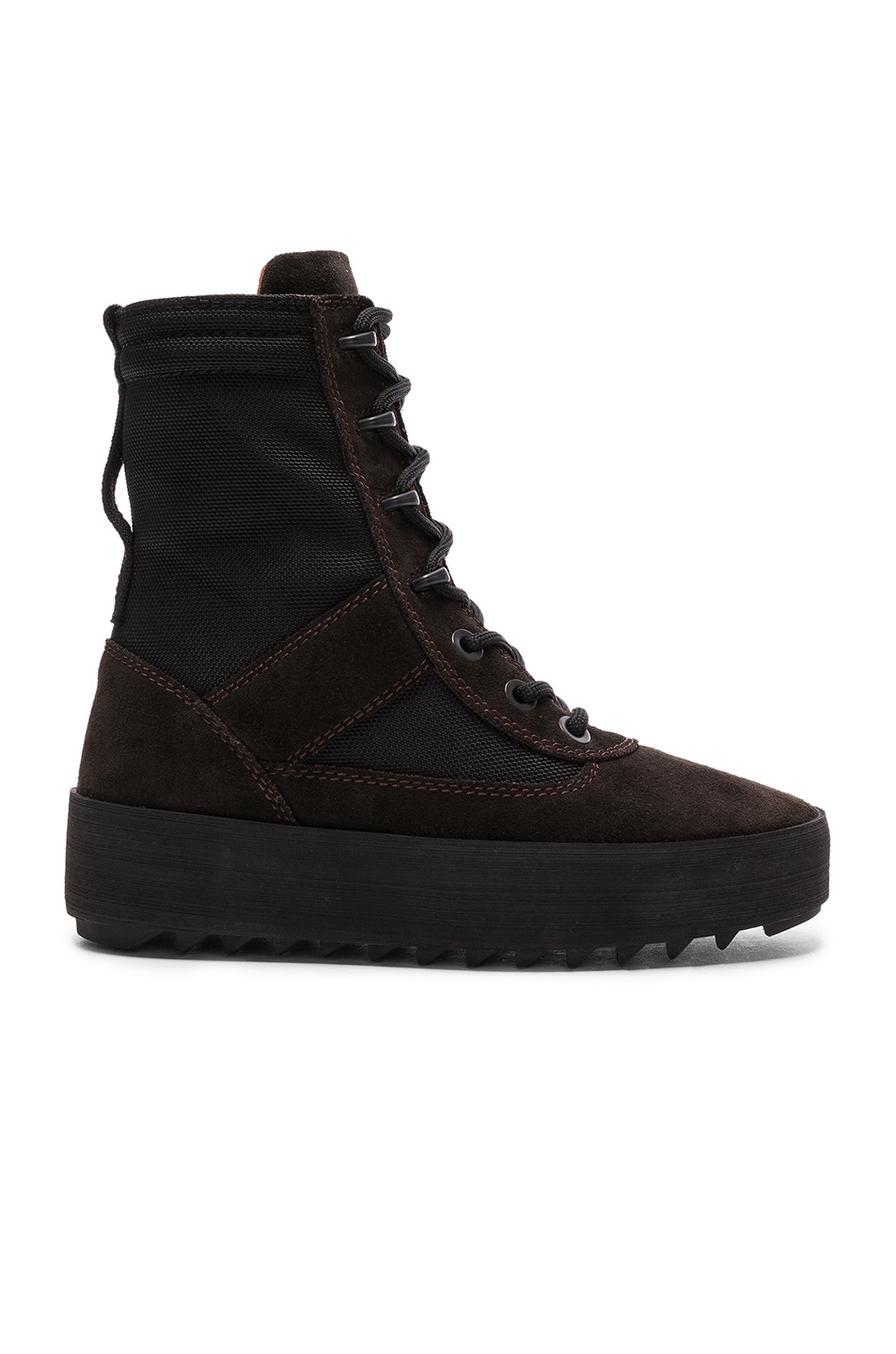 Image 1 of YEEZY Season 3 Suede Military Boots in Onyx Tame