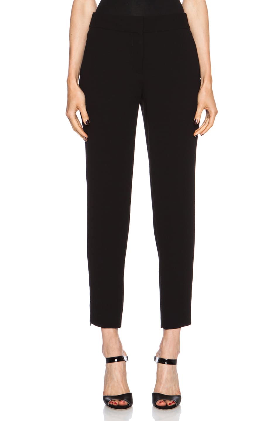 Image 1 of Yigal Azrouel Relaxed Triacetate-Blend Trouser in Jet