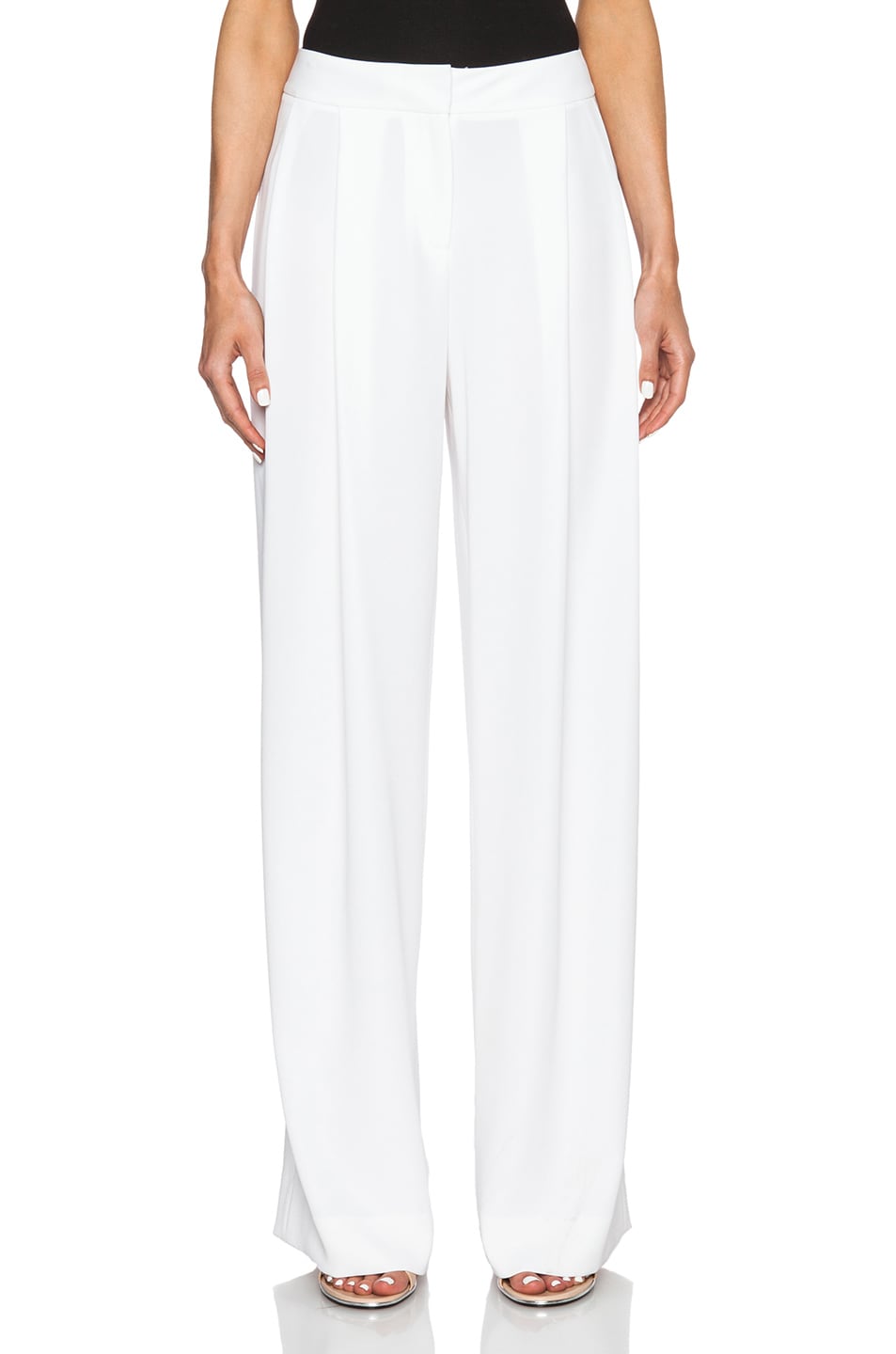Image 1 of Yigal Azrouel Wide Leg Pants in Optic White