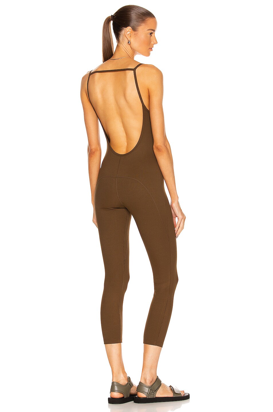 Image 1 of Nylora Dray Jumpsuit in Olive Brown