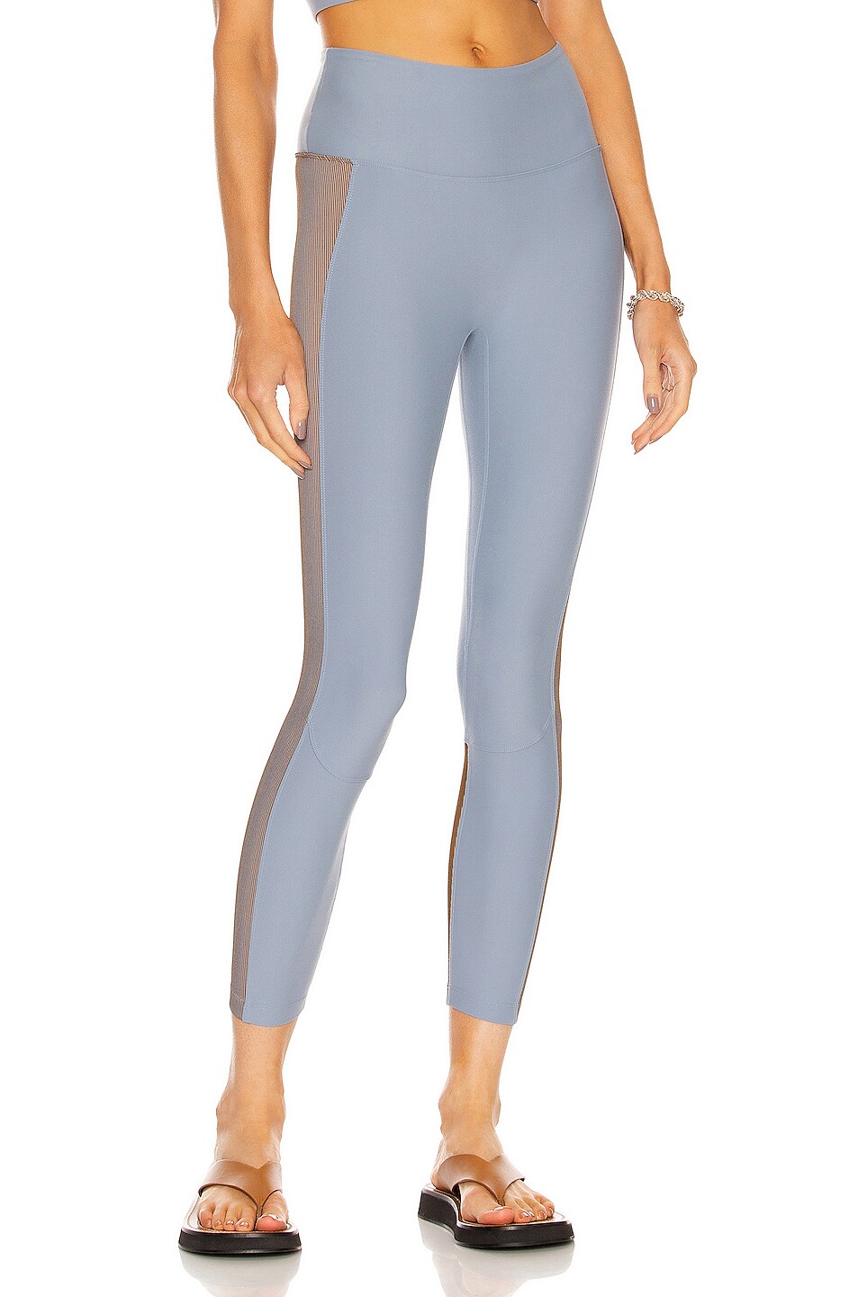 Image 1 of Nylora Levee Legging in Iridescent Olive Brown & Blue Dusk Combo