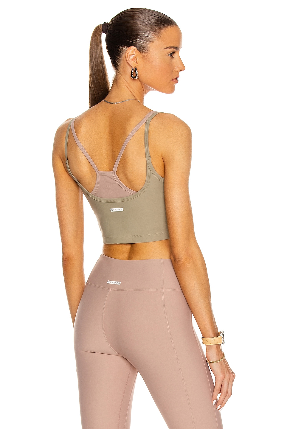 Image 1 of Nylora Riley Tank in Sage & Terracotta Blush Combo
